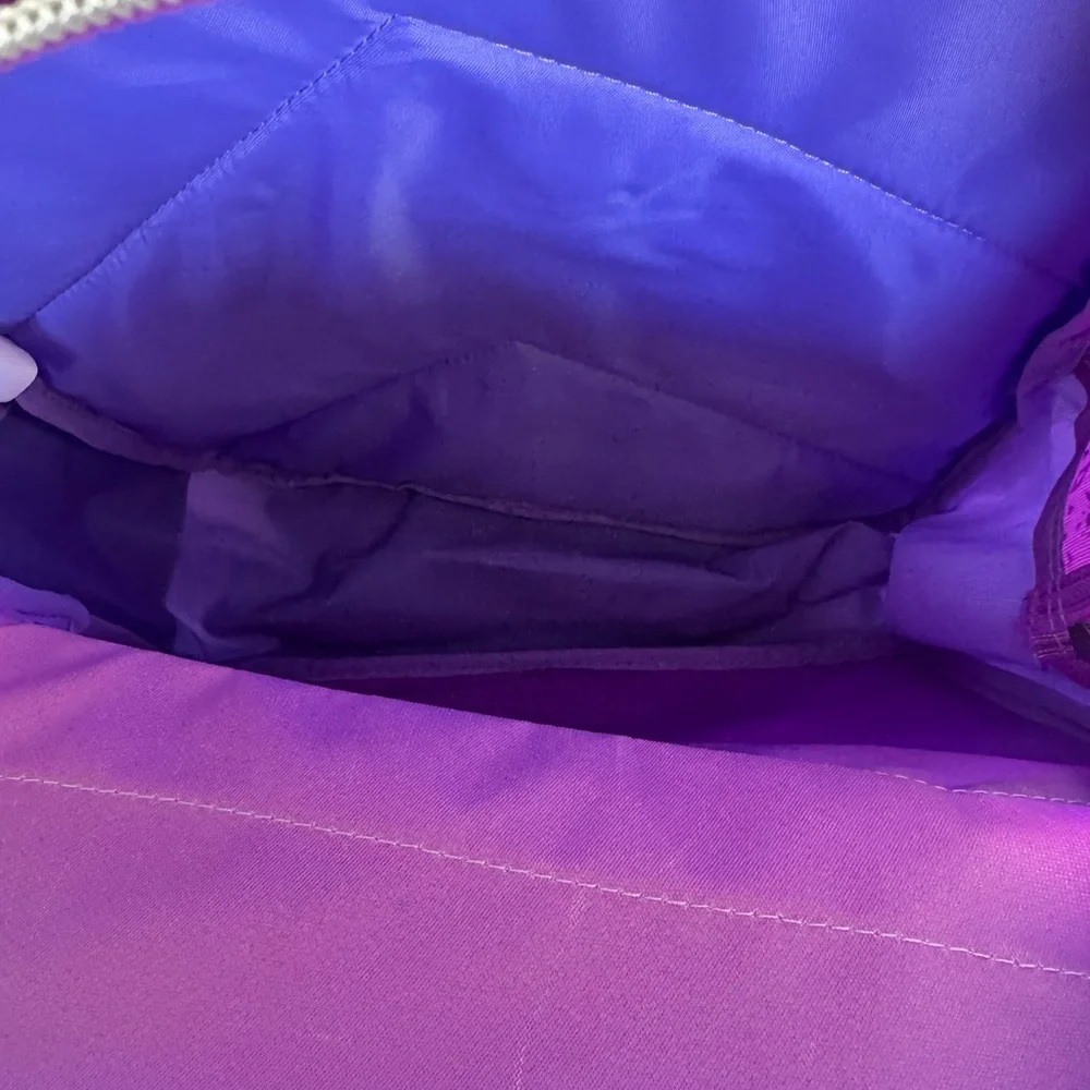 Disney, Frozen II, Metallic, Purple Backpack, Book & Pencil Bag
